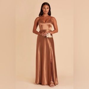 birdy grey rust bridesmaid dress